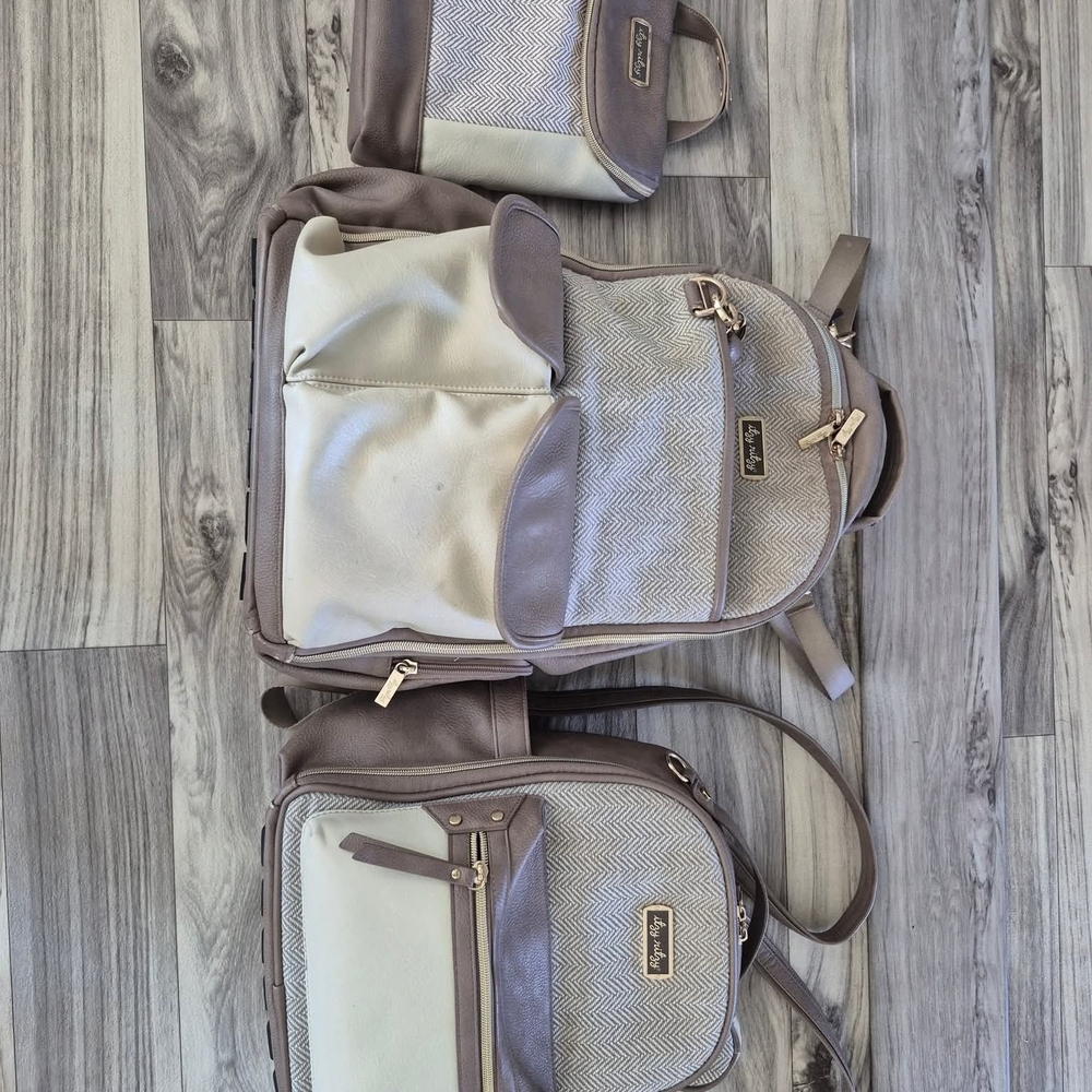 Stylish Backpack and Pouch Set